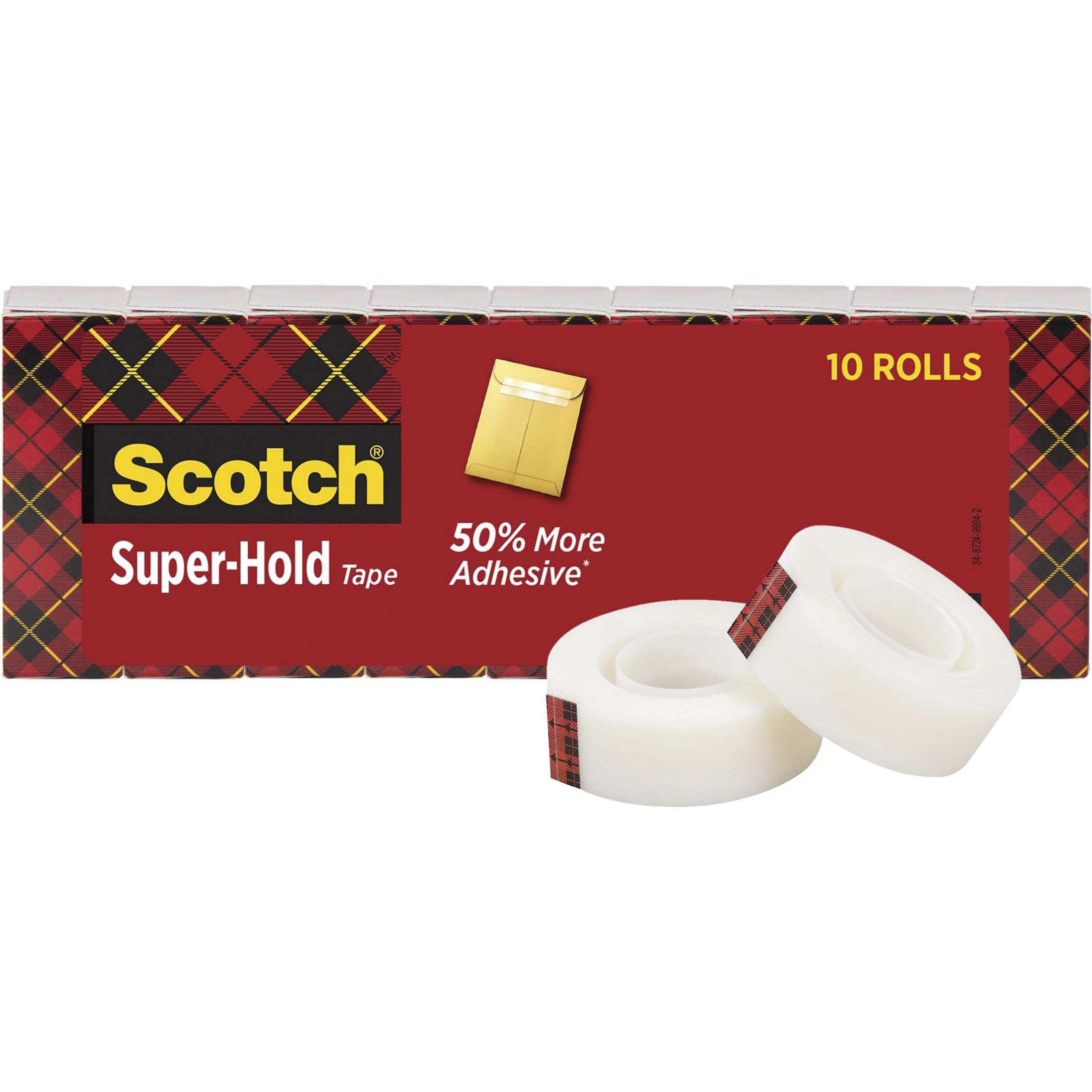Tape, Extra Adhesive, 3/4"x1000", 10 Rolls/PK, Clear