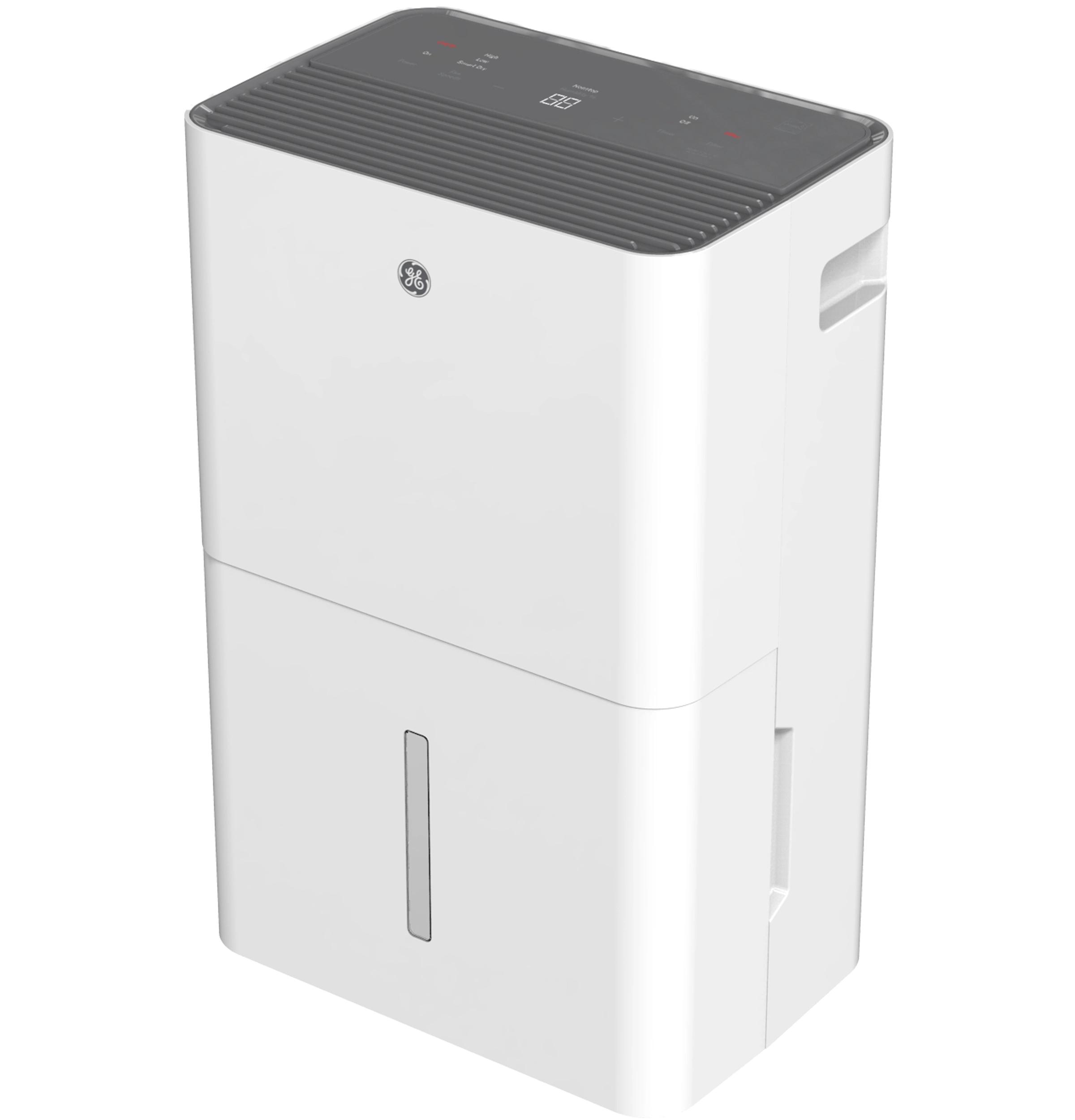 GE® 35 Pint Portable Dehumidifier, R32, Energy Star, Smart Dry, 125V, White