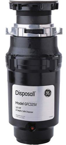 GE® 1/2 Horsepower Continuous Feed Disposal, 2800 RPM - Cord Included : No