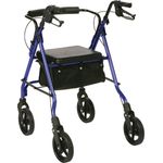 Direct Supply® Deluxe Folding Rollator with 8" Wheels, 300 lb. Capacity