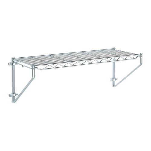 Wire Shelving 42 L X 12 W Chrome, Chrome Wire Wall Shelving