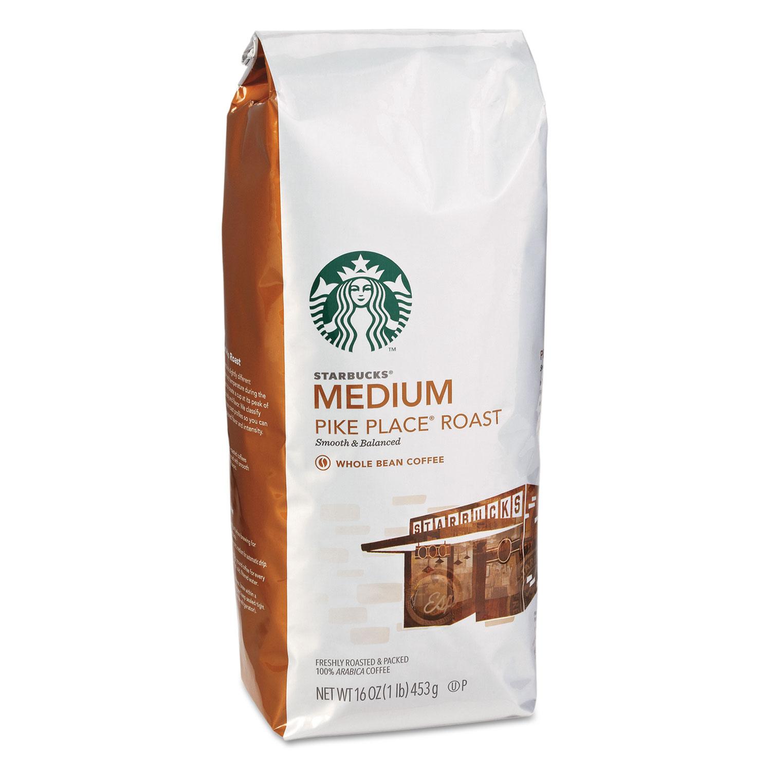 Starbucks® Starbucks Pike Place Beans Coffee, Medium Roast, 16 oz. (11017854)
