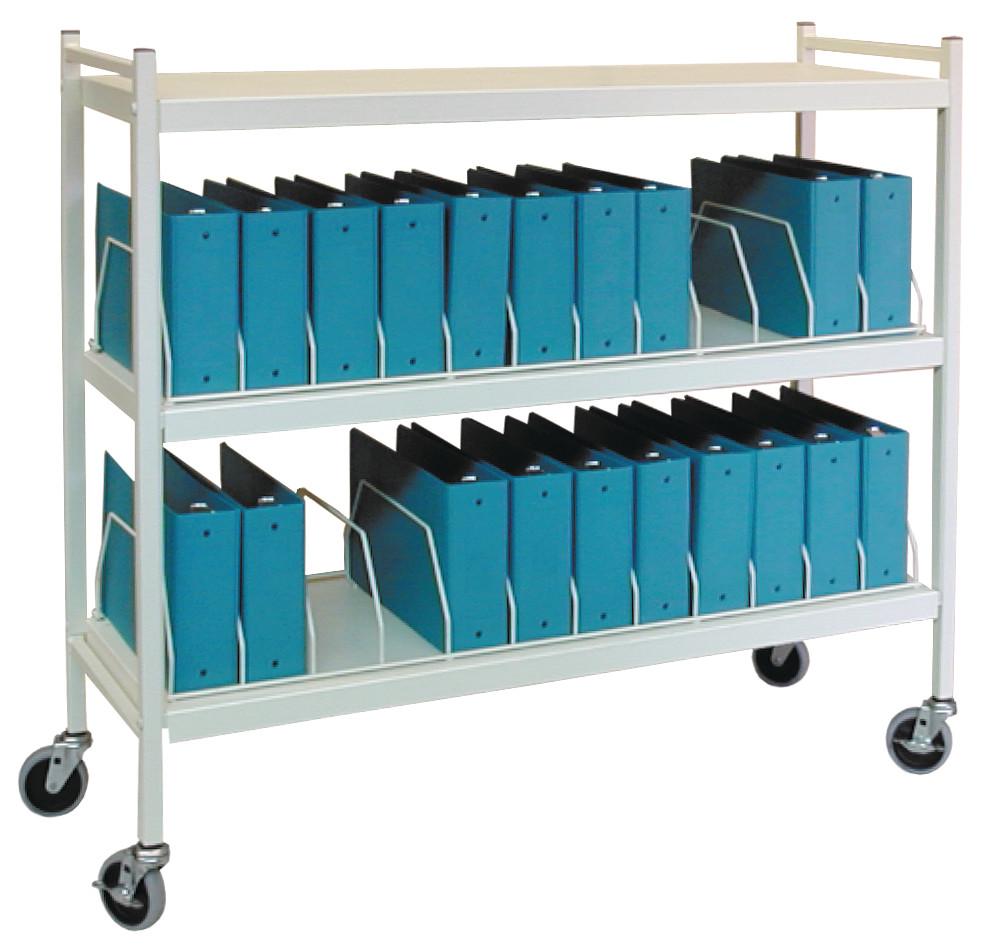 Big Beam Large Vertical Open Chart Rack - 3 Shelves - 12 Binder ...
