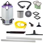 GoFit 6, 6 qt. Commercial Backpack Vacuum w/ 18" Carpet Sidewinder Tool Kit