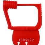 Red Plastic Seals for Attendant® Medical Cart - Pack of 50 Each