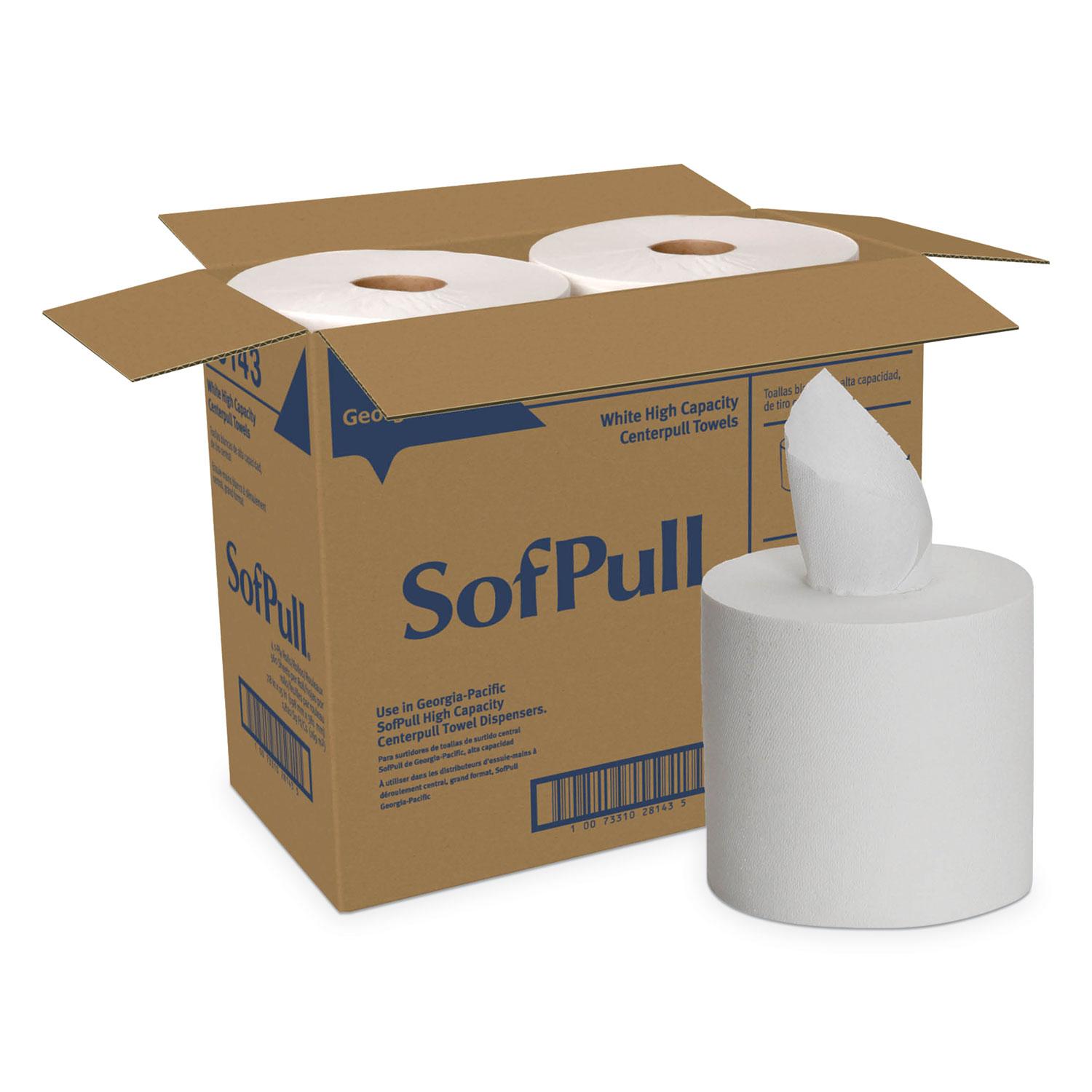 Georgia Pacific® Professional SofPull Perforated Paper Towel, 7 4/5 x 15, White, 560/Roll, 4 Rolls/Carton