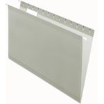 Pendaflex® Reinforced Hanging Folders, 1/5 Tab, Legal, Gray, 25/Box