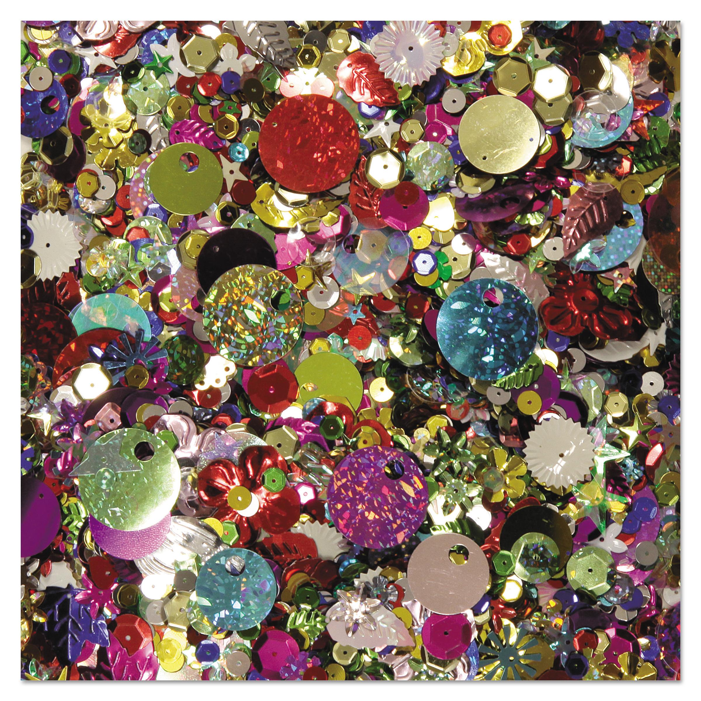 Creativity Street® Sequins & Spangles, Assorted Metallic Colors, 4 oz/Pack