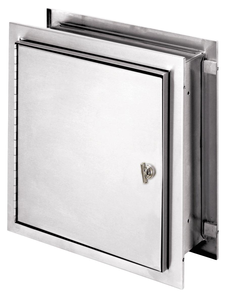 X-Deep Pass-Thru Cabinet with Thumb Latch - Adjustable Flange - S/S
