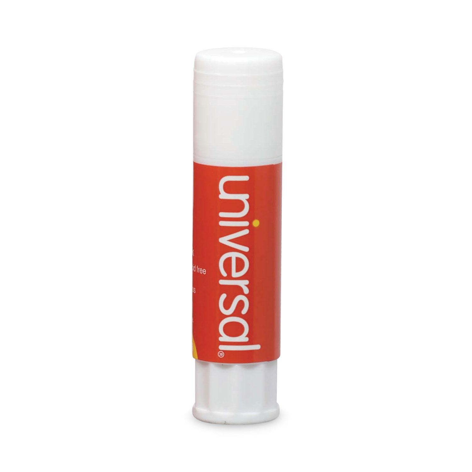 Universal® Glue Stick, .28 oz, Stick, Clear, 12/Pack