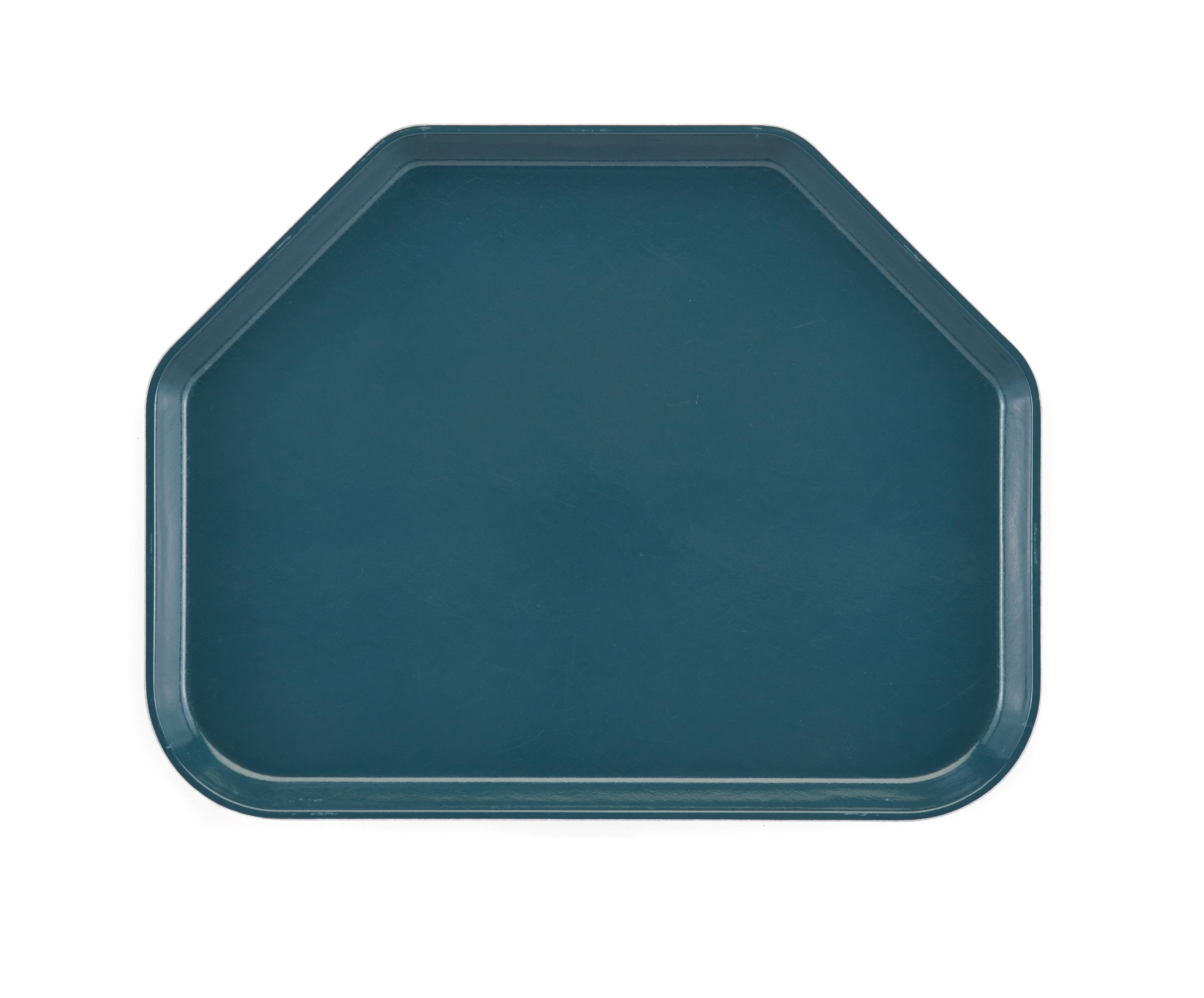 Cambro Camtray Food Service Tray, Trapezoid, 14" x 18" - Color: Slate Blue
