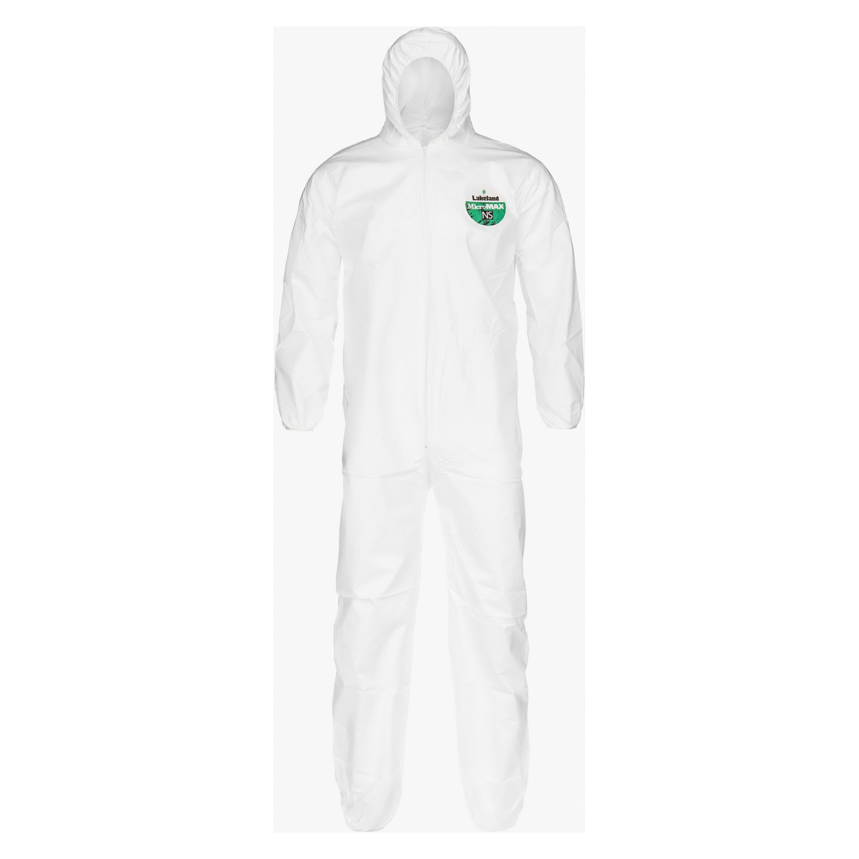 Lakeland® MNSA428-MD Disposable Coverall, M, White, MicroMax® NS