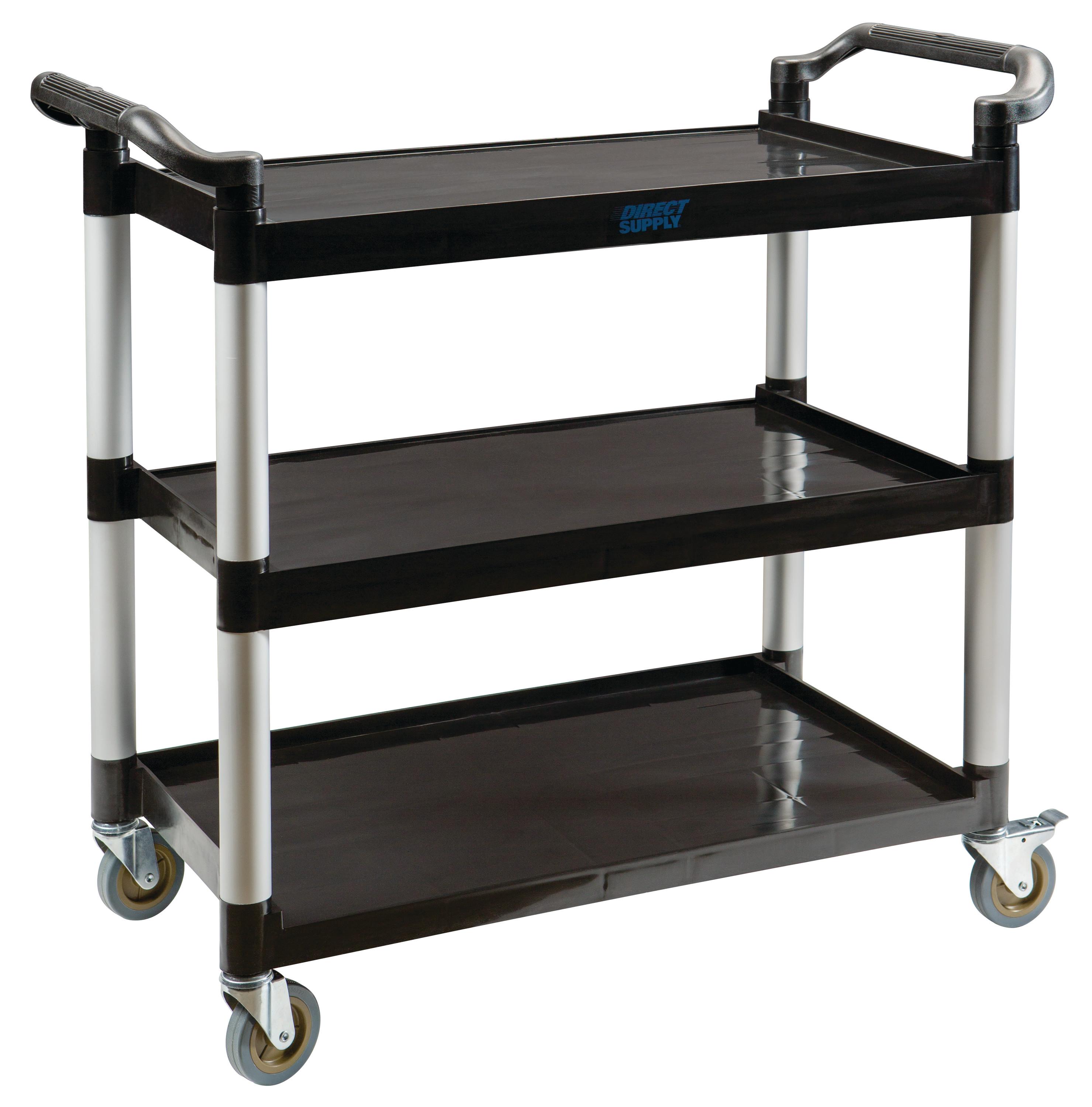 Direct Supply® Standard-Duty Utility Cart, Black, 38