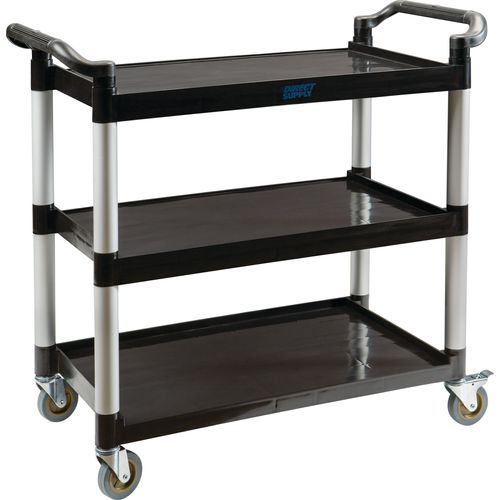 Direct Supply® Standard-Duty Utility Cart, Black, 38½