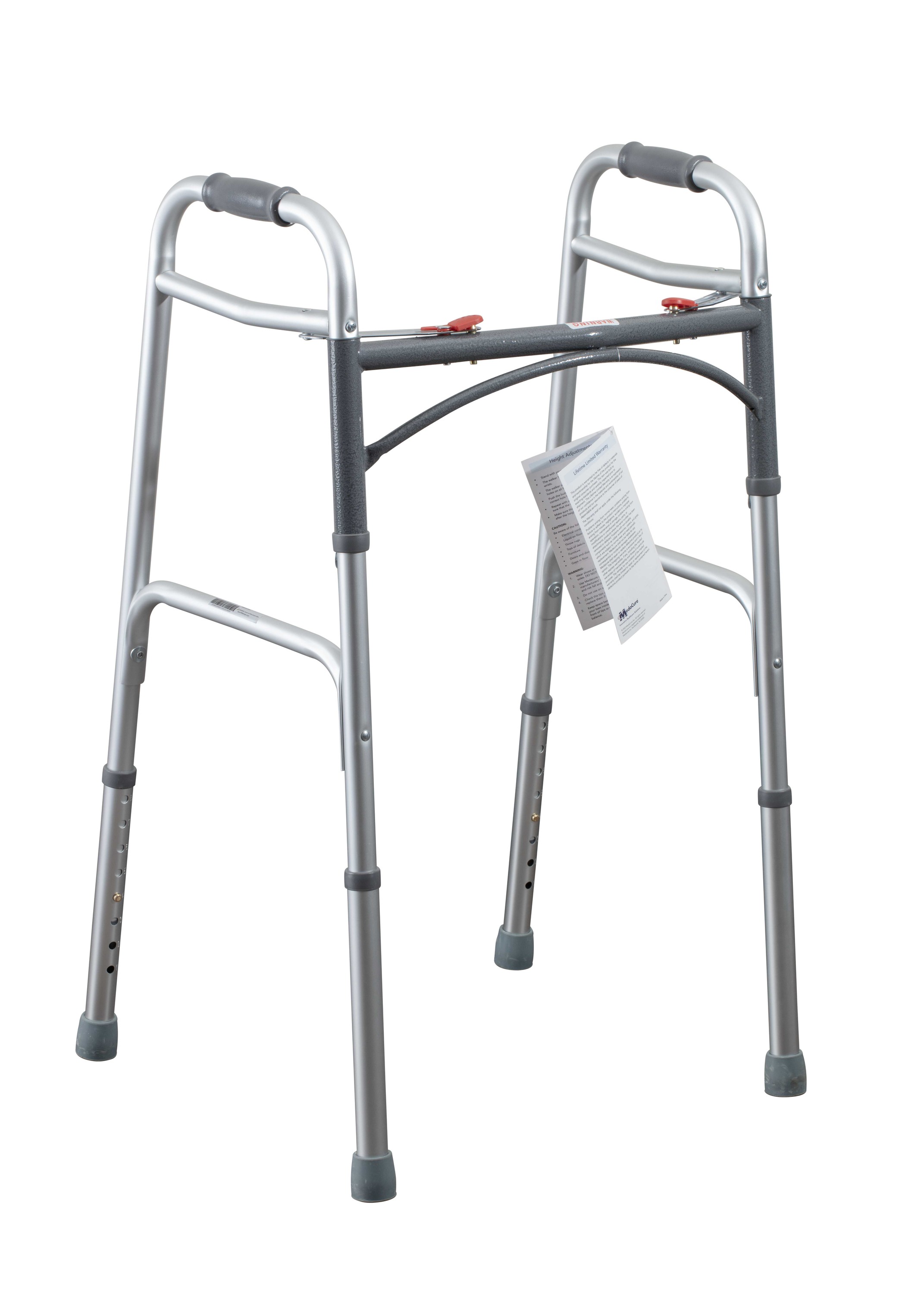 Adult 2 Button Folding Walker - 4 Pack