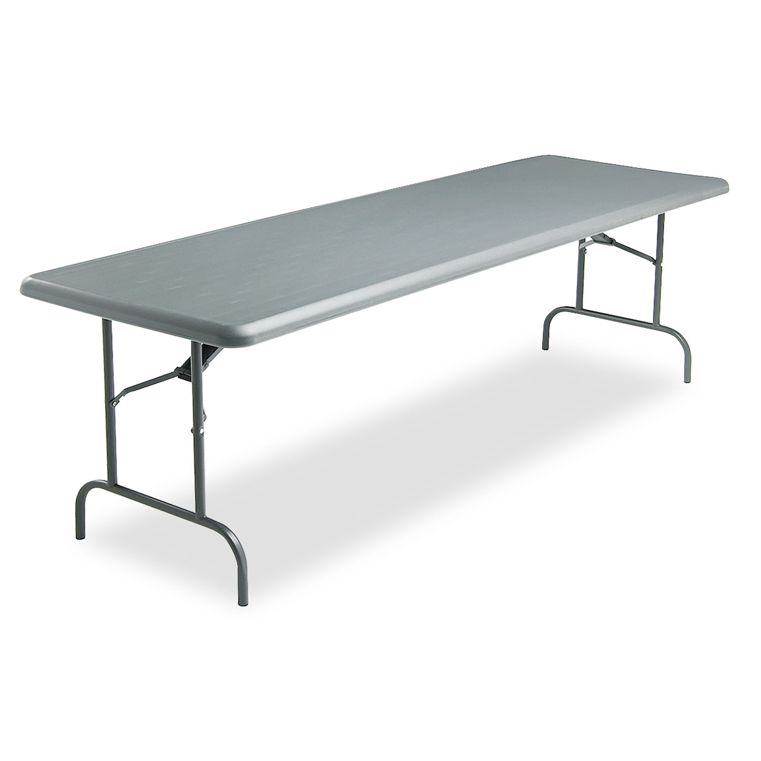 IndestrucTables Too 1200 Series Folding Table, 96w x 30d x 29h, Charcoal