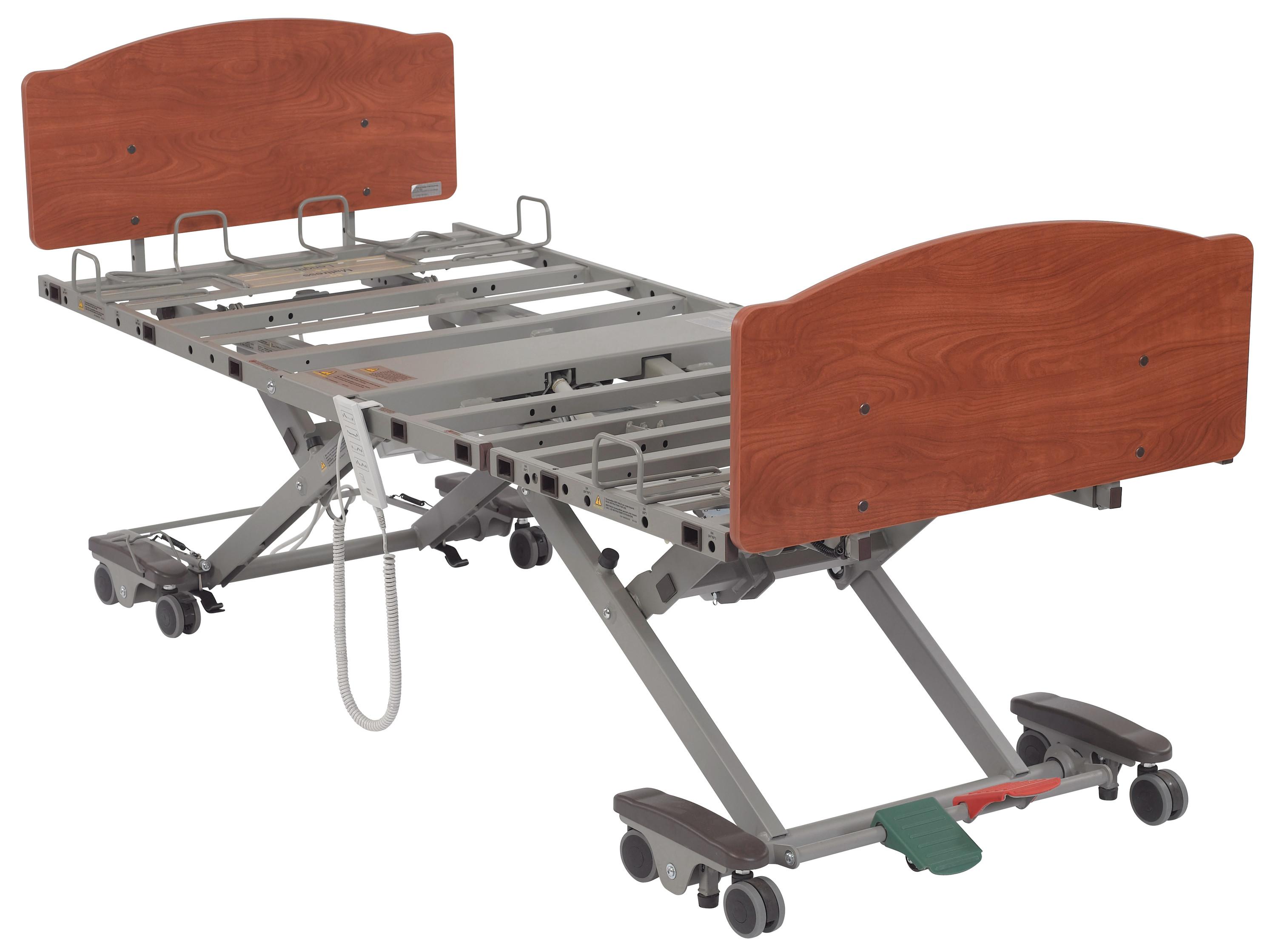 Drive Medical PrimeCare P903, Adjustable Height Low Bed. 7"L -30"H Height Range, Mobile Any Height, 36"W-42W" Integrated Width. 80"-88" Length. 600lb Capacity