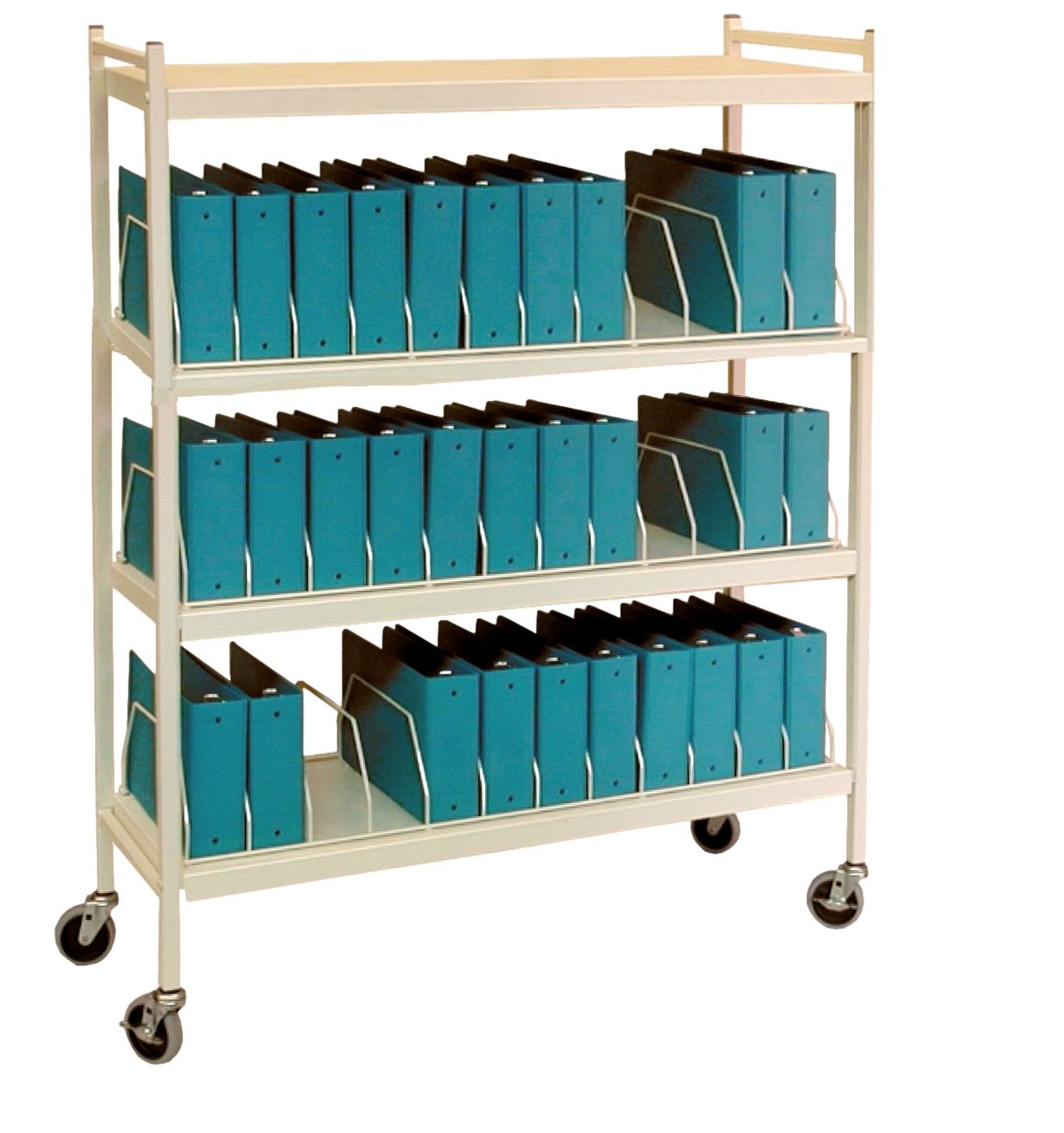 Big Beam Large Vertical Open Chart Rack - 5 Shelves - 48 Binder ...
