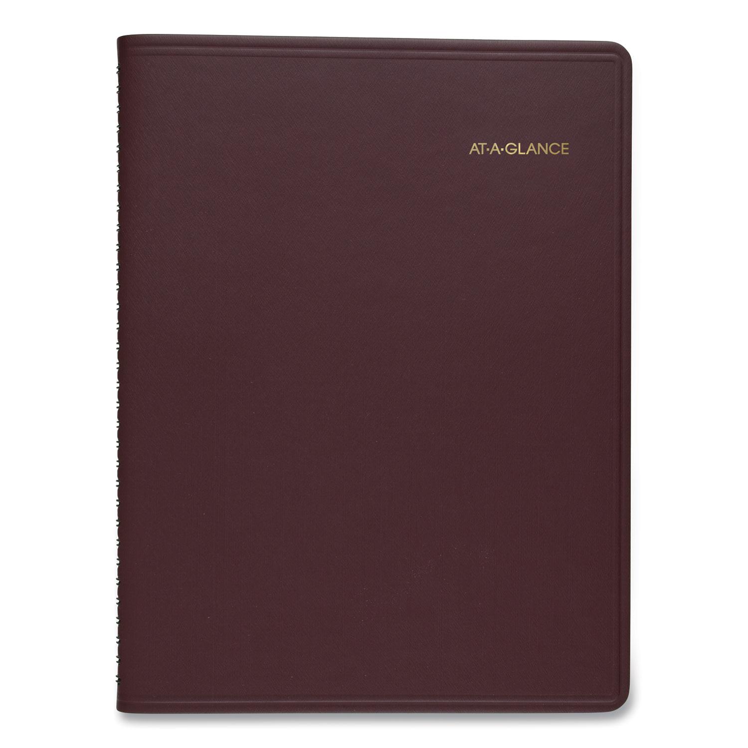 AT-A-GLANCE® Weekly Appointment Book, 8 1/4 x 10 7/8, Winestone, 2021