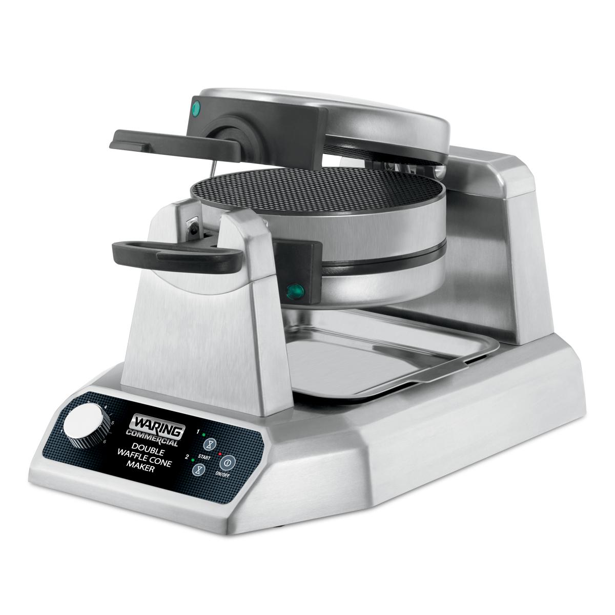 Waring WWCM200 Heavy-Duty Double Vertical Waffle Cone Maker, 120V, 1400 Watts