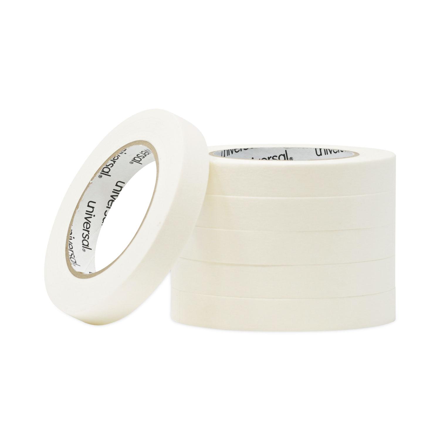 Universal® General Purpose Masking Tape, 18mm x 54.8m, 3" Core, 6/Pack