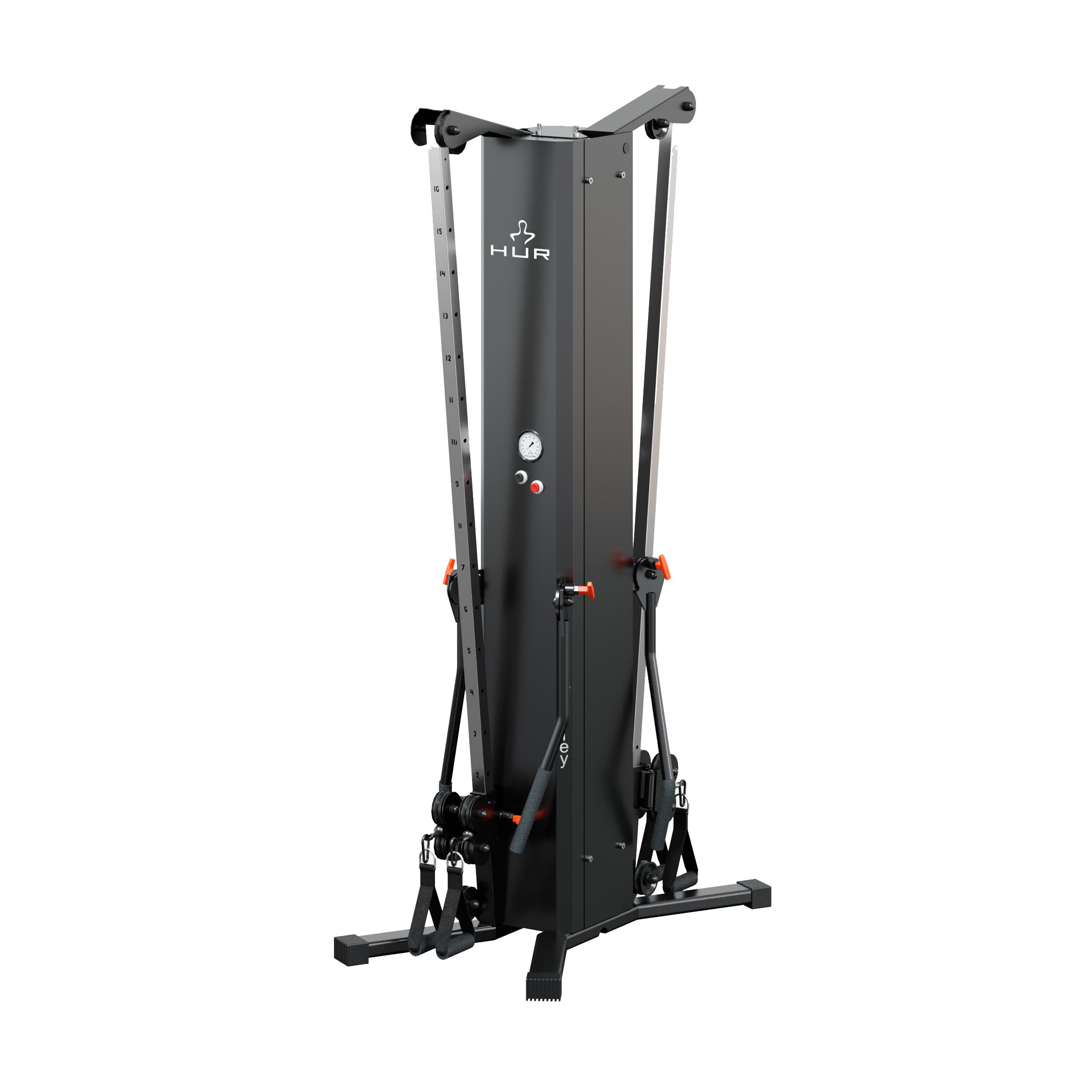 HUR Analog 2 in 1 Pulley 30 kg Free Standing - Frame Finish: Black