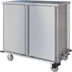 DINEX Quiet Compact Tray Delivery Cart, 24 capacity, Two Door, Two Trays per Slide, - 4.75" tray spacing