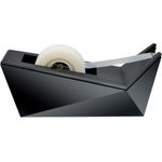 Facet Design One-Handed Dispenser, with 3/4 x 350 Tape Roll, 1" Core, Black