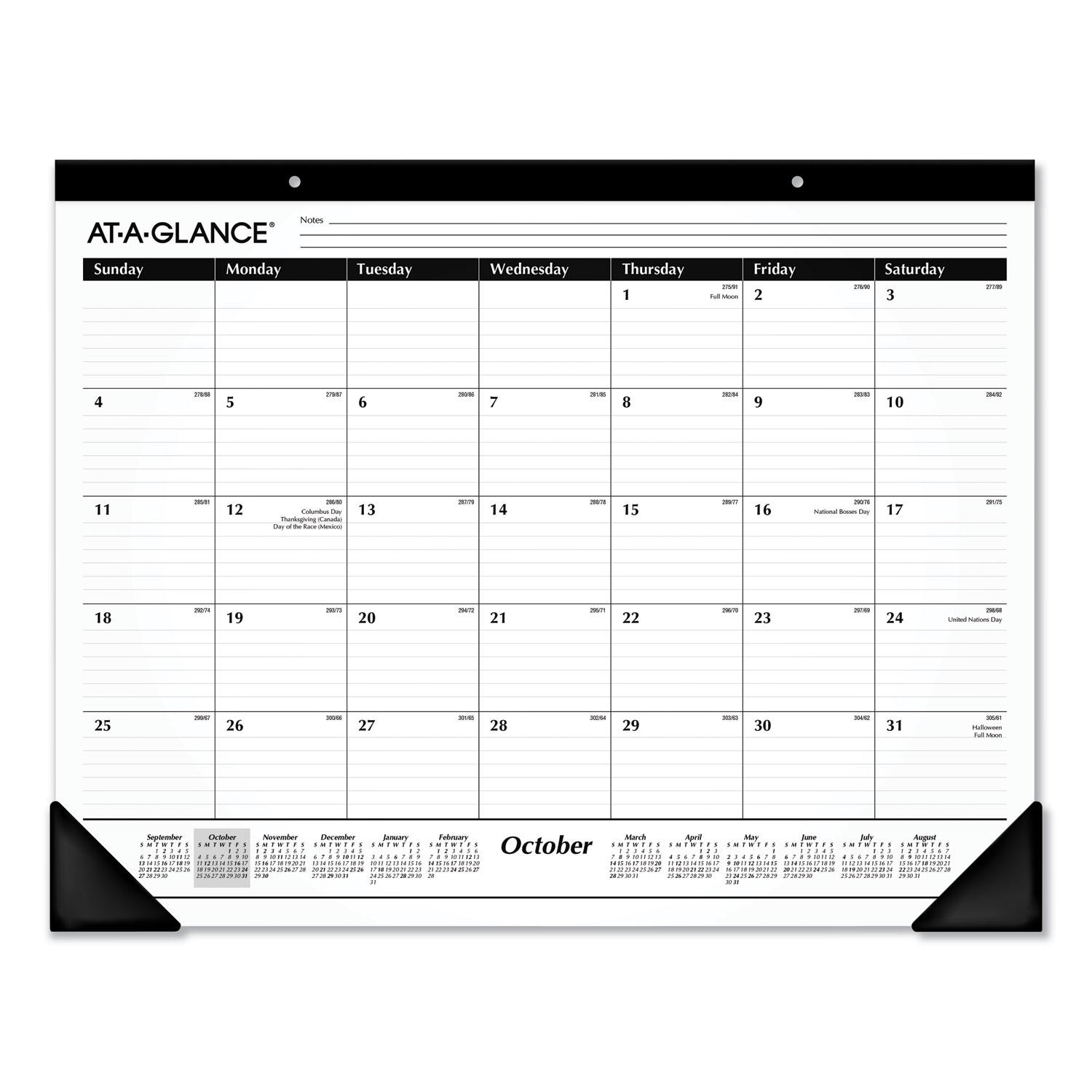 AT-A-GLANCE® Ruled Desk Pad, 22 x 17,