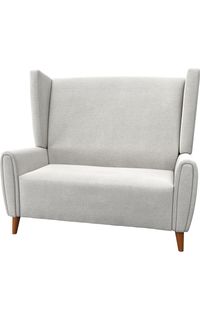 Maxwell Thomas® Maqueda Collection High-Back Loveseat, Outside Channel Back