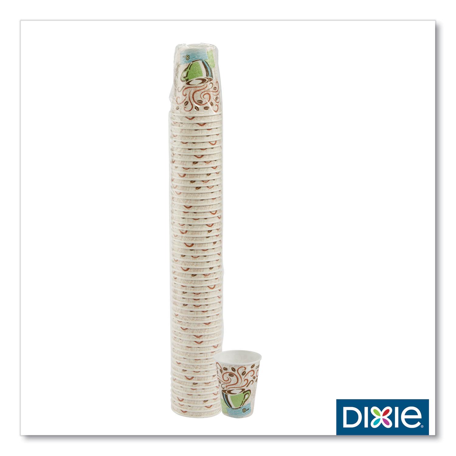 Dixie® PerfecTouch Hot Cups, Paper, 8oz, Coffee Dreams Design, 50/Pack