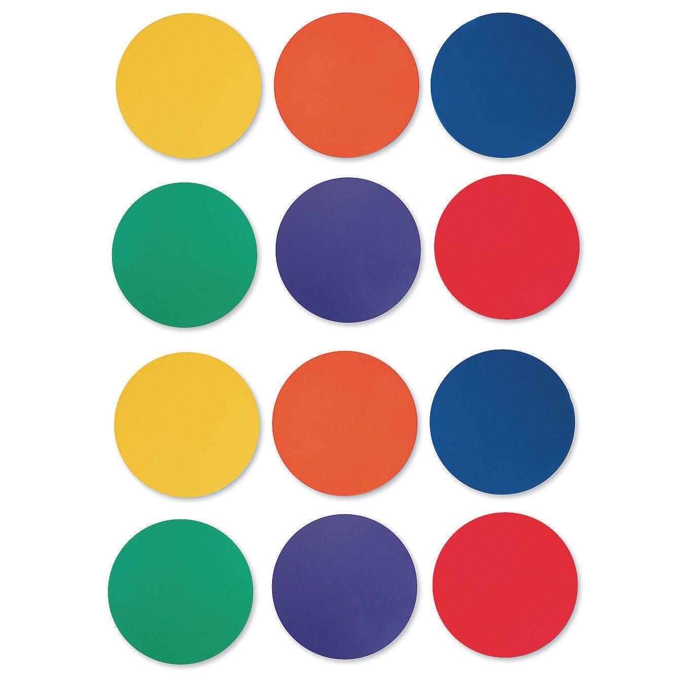 Spectrum™ Spot Markers, 5" Circles (Set of 12)