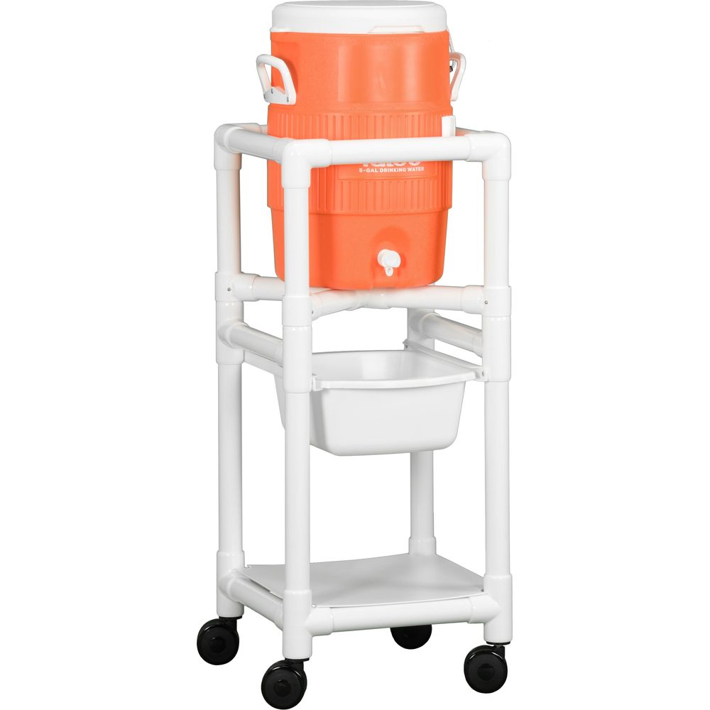 IPU Mobile Cooler Caddy with Gallon Water Cooler and Drip Pan
