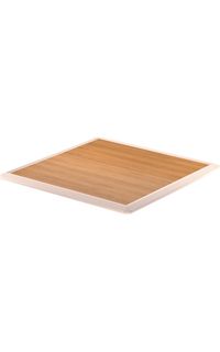 Laminate Tabletop with Spill-Boundary Edge, 48" Square