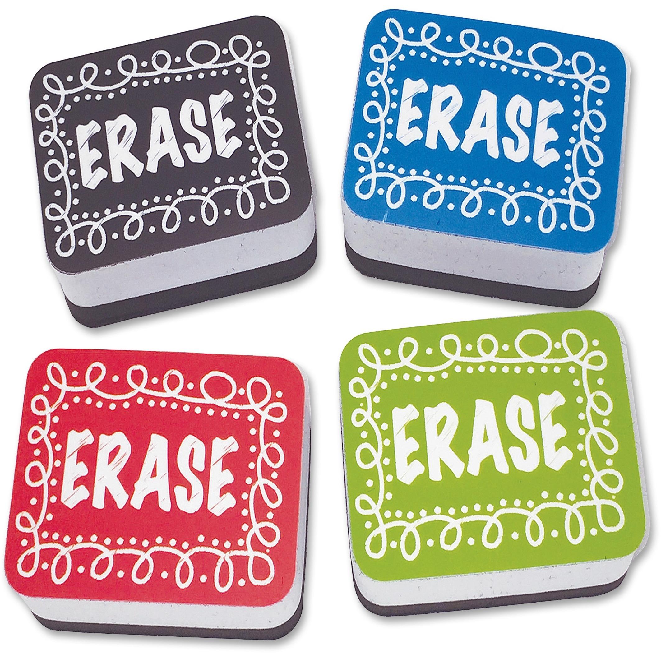 Mini Whiteboard Erasers Chalk, 2"x1-1/2"x3/4", 10/PK, MI