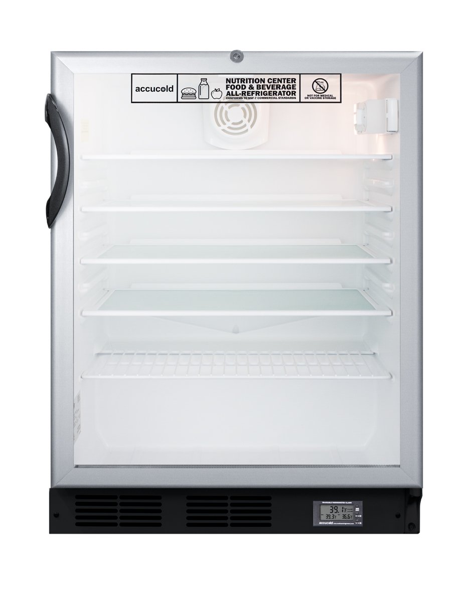 Summit Nutrition Center Glass Door All-Refrigerator, Commercial ...