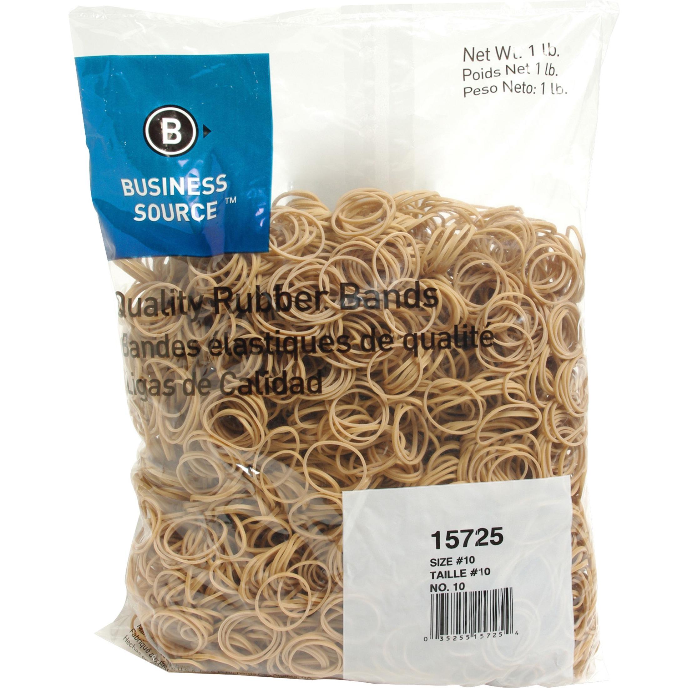 Rubber Bands,Size 10,1 lb./BG,1-1/4"x1/16",Natural Crepe