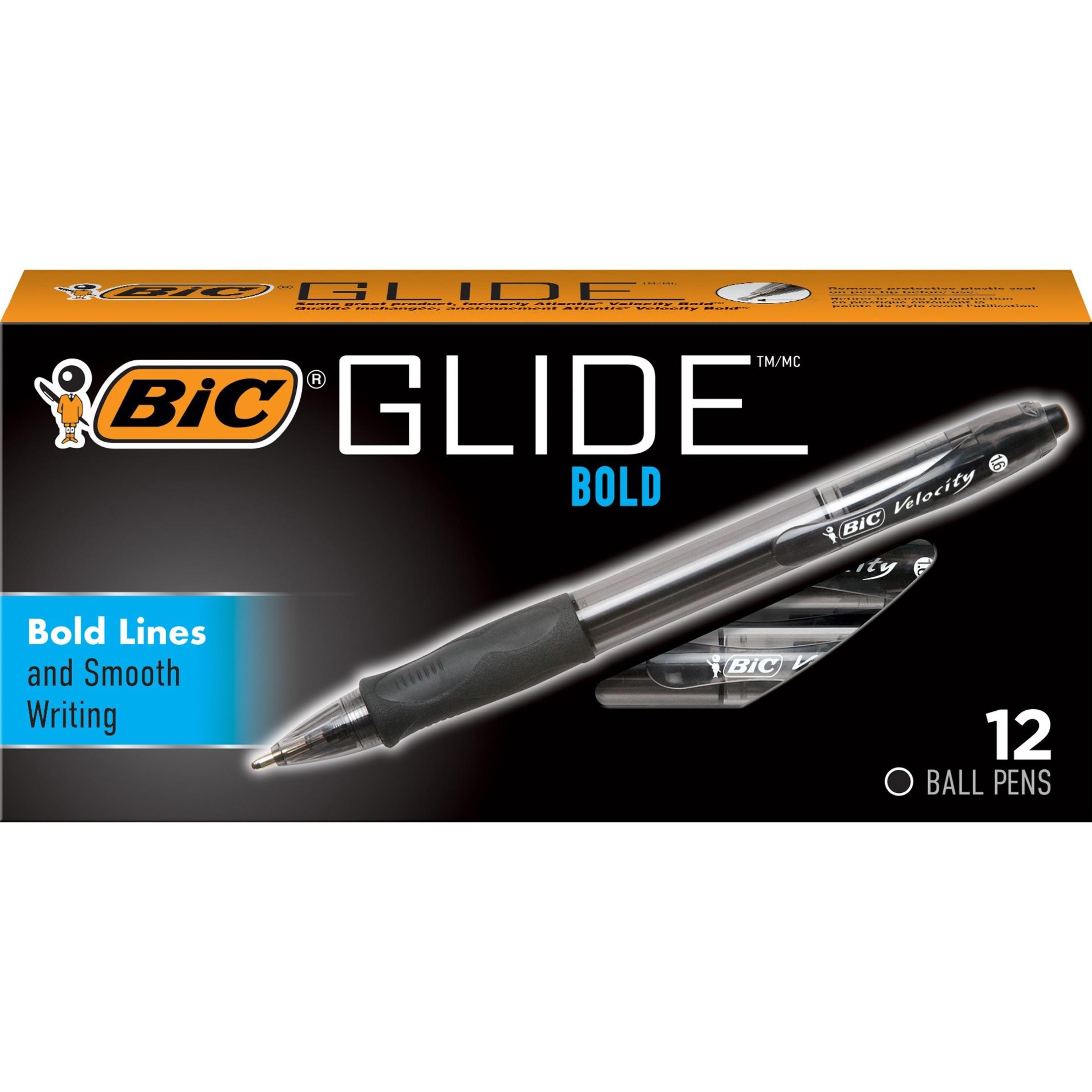 Ballpoint Pens, Retractable, 1.6mm, Black ink/barrel