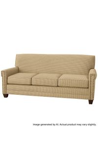 Quick-Ship Porterville Sofa with Preferred Seat Deck in Crypton Fabric
