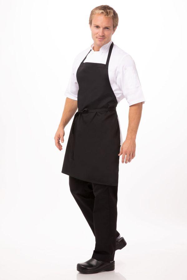 Bib Apron, Black