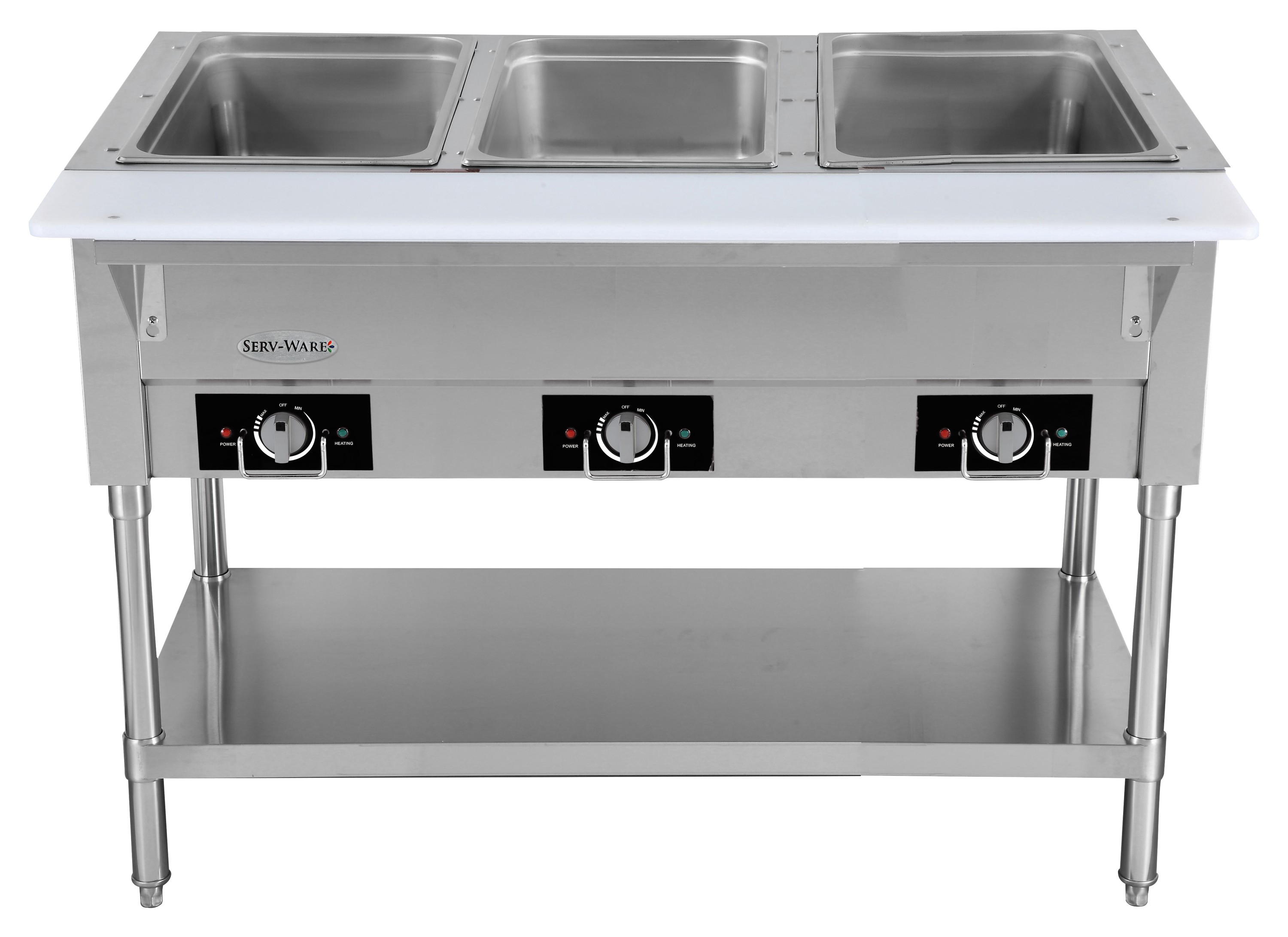Serv-Ware EST5-2 5 Open Well Electric Steam Table (3PM2V) | Direct Supply