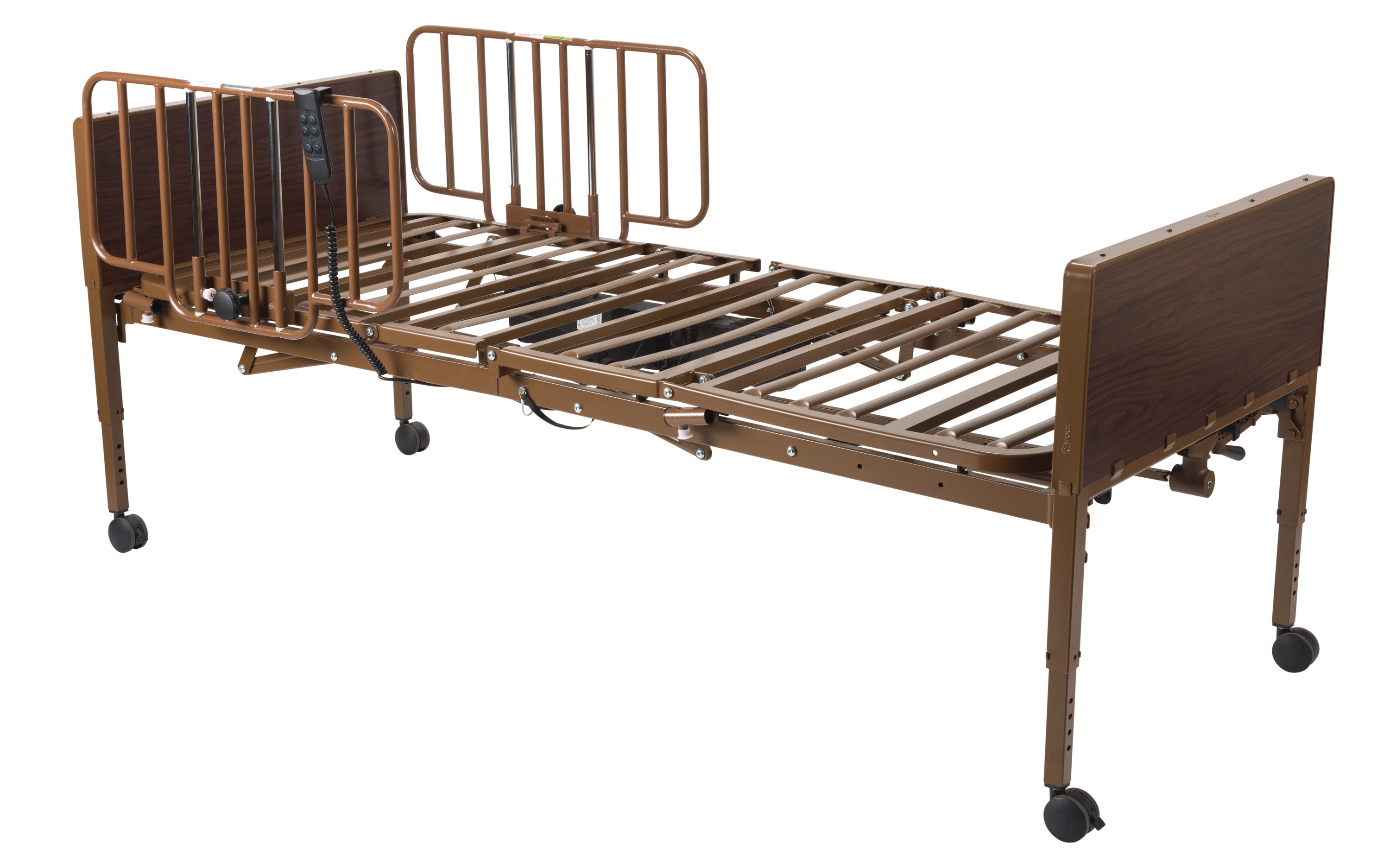 Panacea® Homecare Bed, Full-Electric, Half Length Rail Devices
