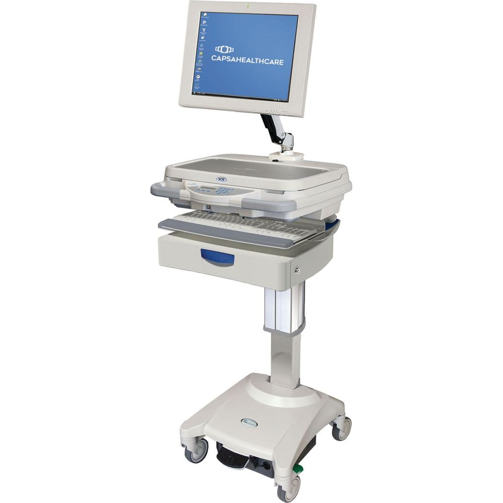 Capsa VX10 Mobile Computing Cart w/ 3i Manual Drawer With Articulating ...