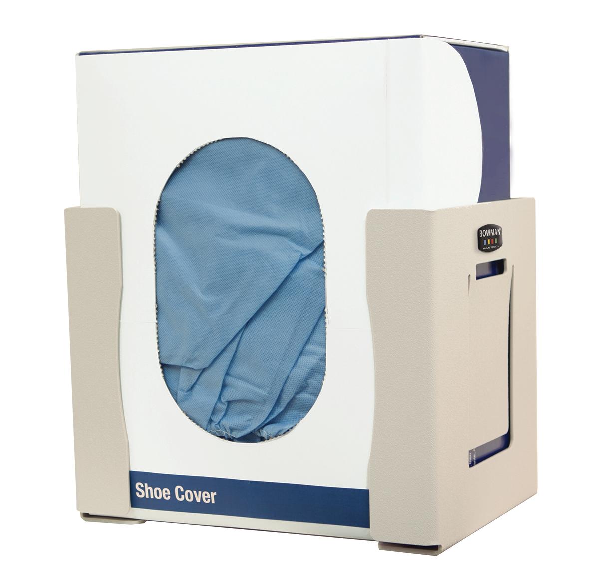 Protection Dispenser - Universal Boxed - Shoe Cover/Cap/Other - Large Holds a variety of oversized box sizes Keyholes for wall mounting Quartz Beige ABS Plastic Made in the USA