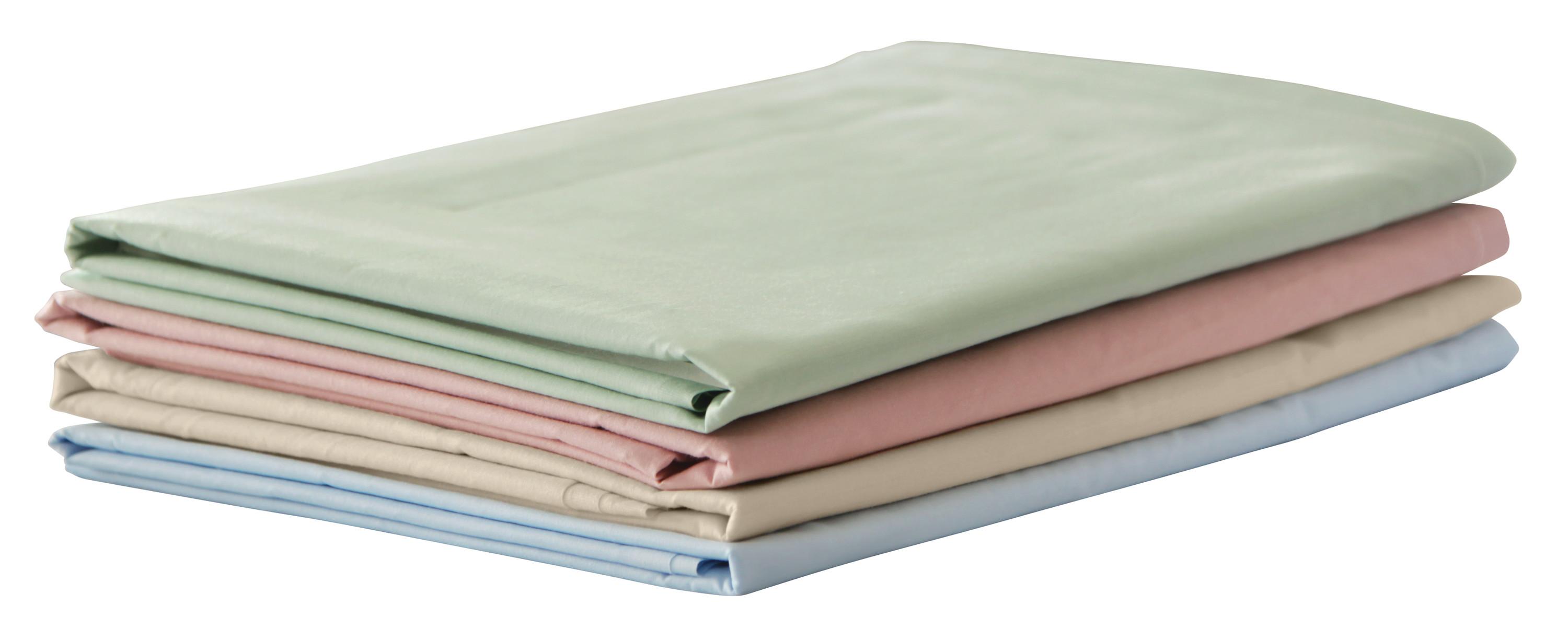 Direct Supply® Textiles Performance Fitted Sheet, 36"W x 84"L x 10"H, 55% Cotton/45% Poly, T180, Case of 24, Color: Seafoam