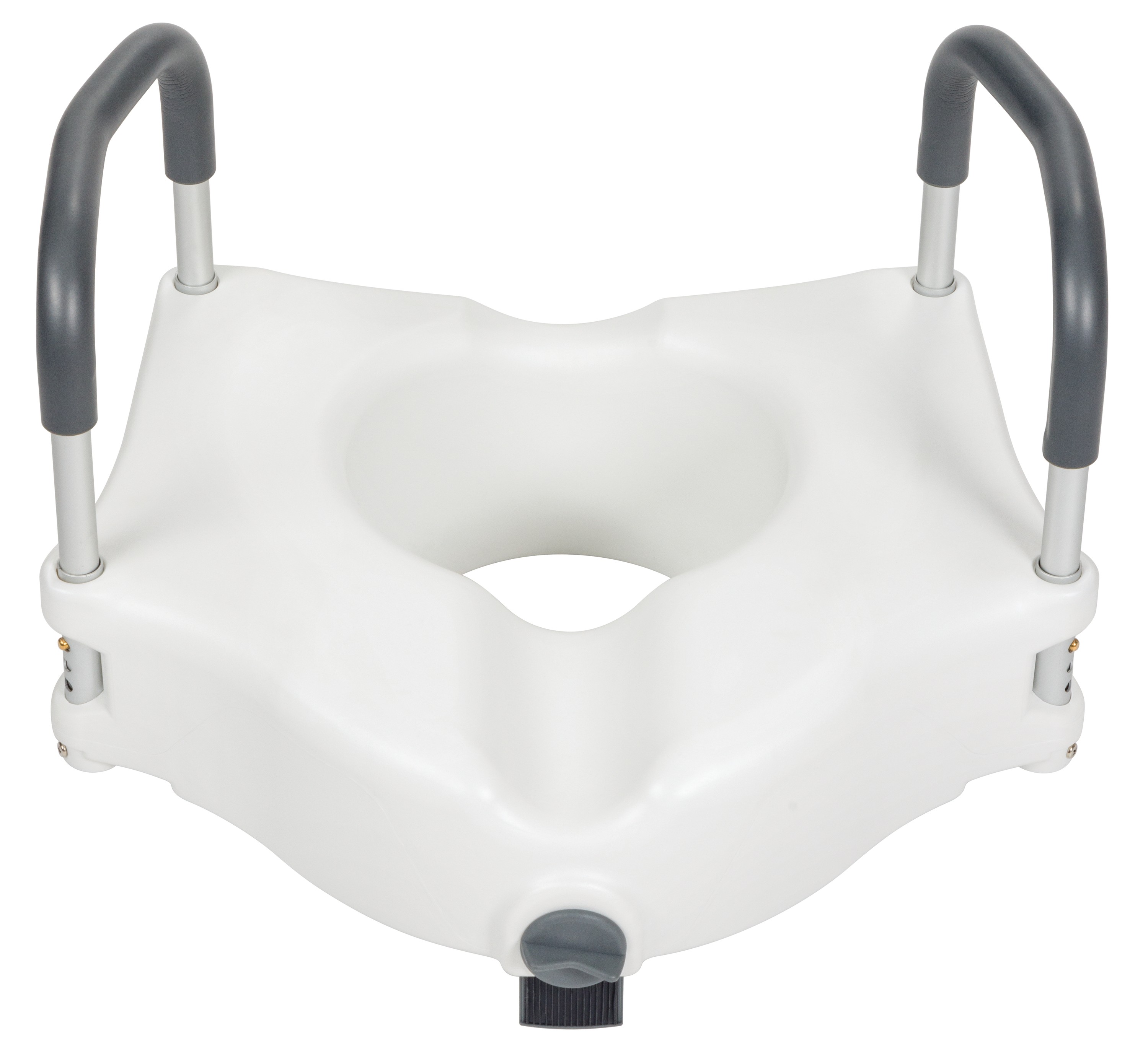 Direct Supply® Raised Toilet Seat for Round Toilets, 4"H, with Arms