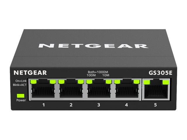NETGEAR GS305E - switch - 5 ports - smart