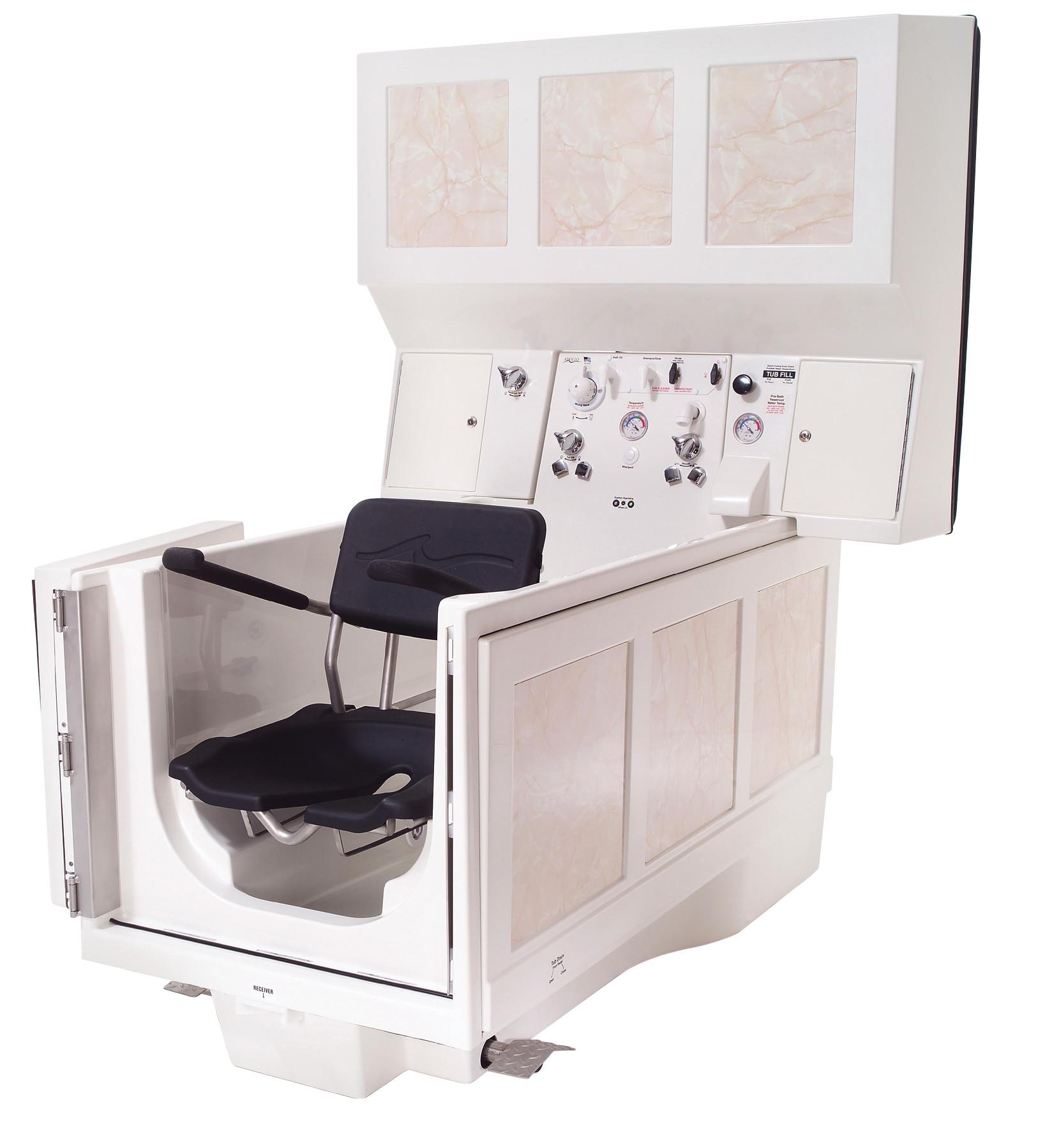 Advantage™ 6000 Whirlpool Spa with Rapid Fill and Level Guide - Hinge Location: Left Tub Color: Almond Size: Standard