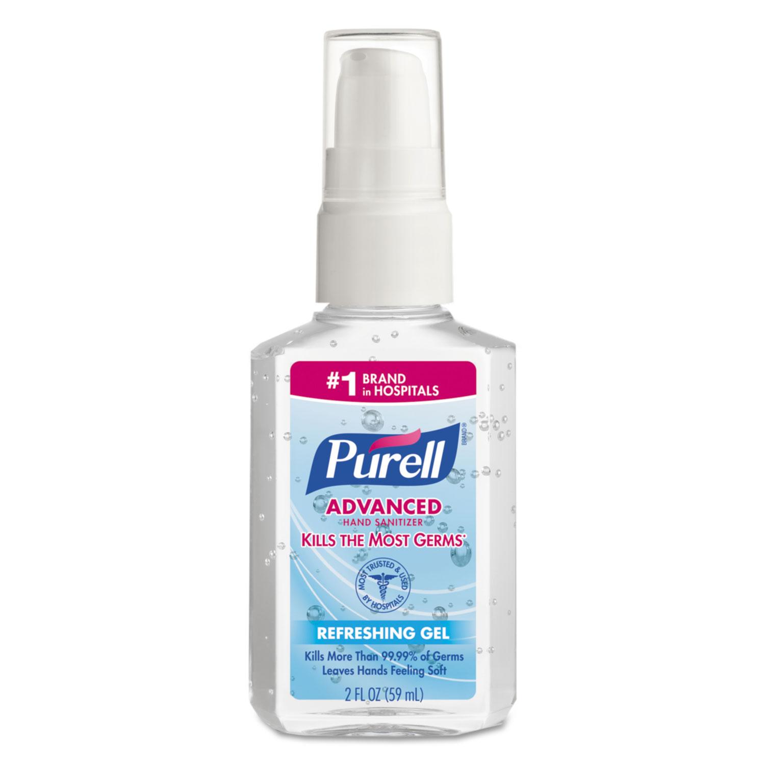 PURELL® Advanced 2 oz. Gel Hand Sanitizer, Clean Scent, 24/Carton (9606-24)