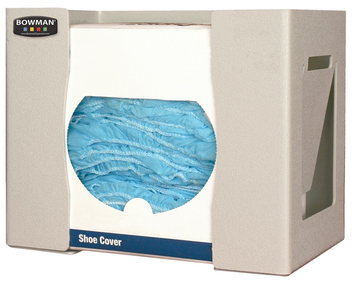 Protection Dispenser - Universal Boxed - Shoe Cover/Cap/Other Holds a variety of box sizes Keyholes for wall mounting Quartz Beige ABS Plastic Made in the USA